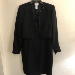 Liz Claiborne black dress with jacket size 6